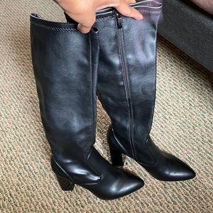 Franco Sarto Katalina Knee Boot 9M Black